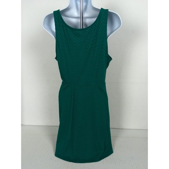 Mossimo Supply Co Teal Chevron Sleeveless Womens Dress XL Teal Chevron Sleeveles - Picture 3 of 13